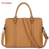New 100% Genuine Leather Briefcase For Woman 14 15.6 inch Laptop Bag - Thumbnail Image 13