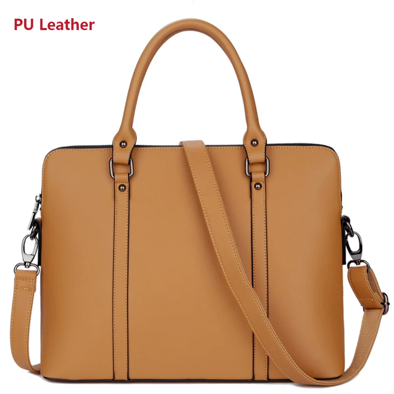 New 100% Genuine Leather Briefcase For Woman 14 15.6 inch Laptop Bag - Image 13