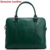 New 100% Genuine Leather Briefcase For Woman 14 15.6 inch Laptop Bag - Thumbnail Image 18