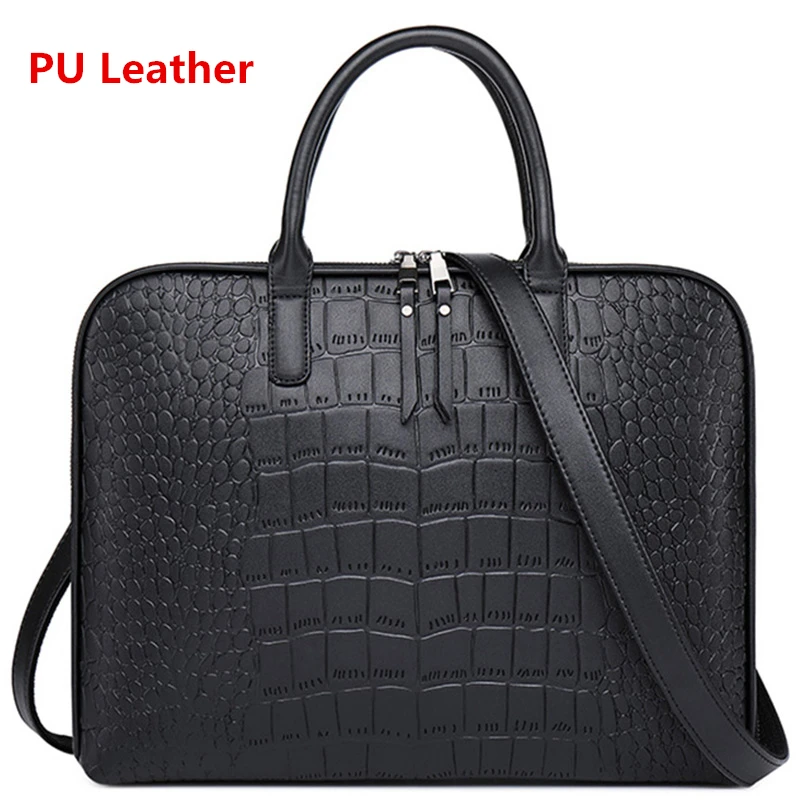 New 100% Genuine Leather Briefcase For Woman 14 15.6 inch Laptop Bag - Image 12
