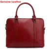 New 100% Genuine Leather Briefcase For Woman 14 15.6 inch Laptop Bag - Thumbnail Image 20