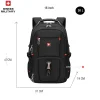 Waterproof Men's Backpack 15.6/17 Inch Laptop Backpacks - Thumbnail Image 12