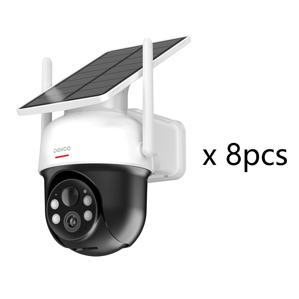 Dekco 2/4/6/8pcs Solar WiFi Camera 3MP 100% Wire-Free  Camera - Image 7