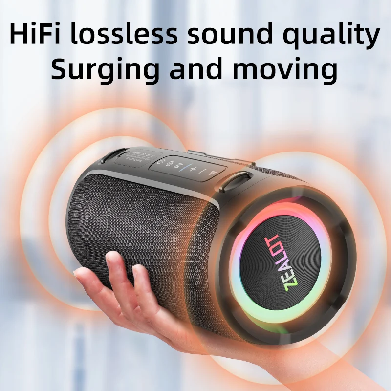 ZEALOT-S76 50W Portable Bluetooth Speaker, Waterproof - Image 4