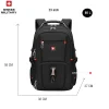 Waterproof Men's Backpack 15.6/17 Inch Laptop Backpacks - Thumbnail Image 10