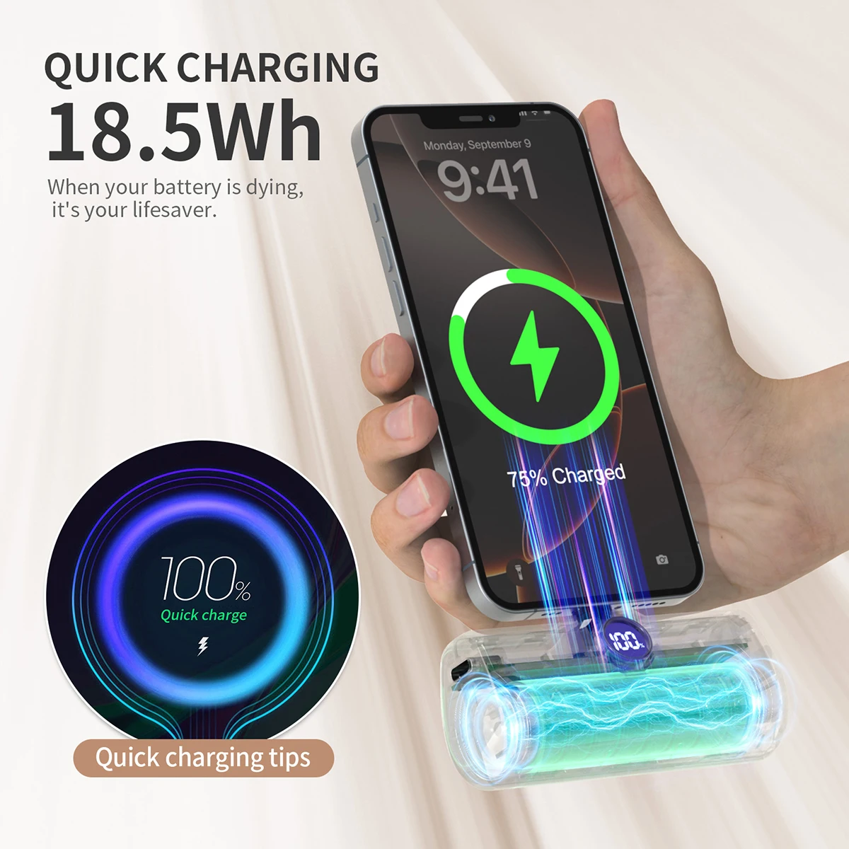 Fast Charging Portable Power Bank - Image 2