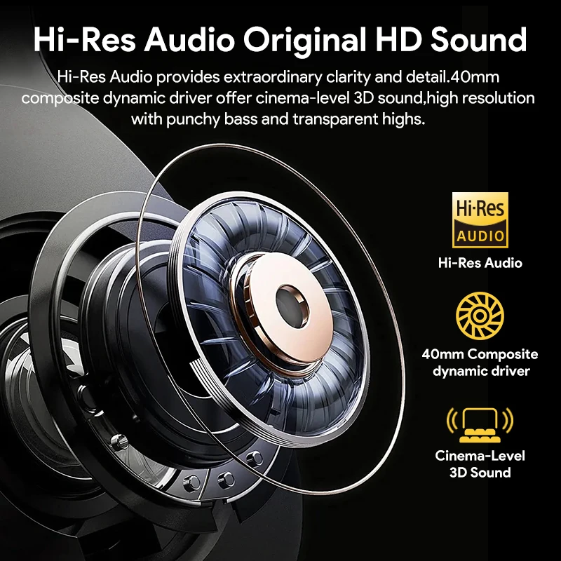 QCY H3 ANC Wireless Headphones Bluetooth Noise Cancellation - Image 3