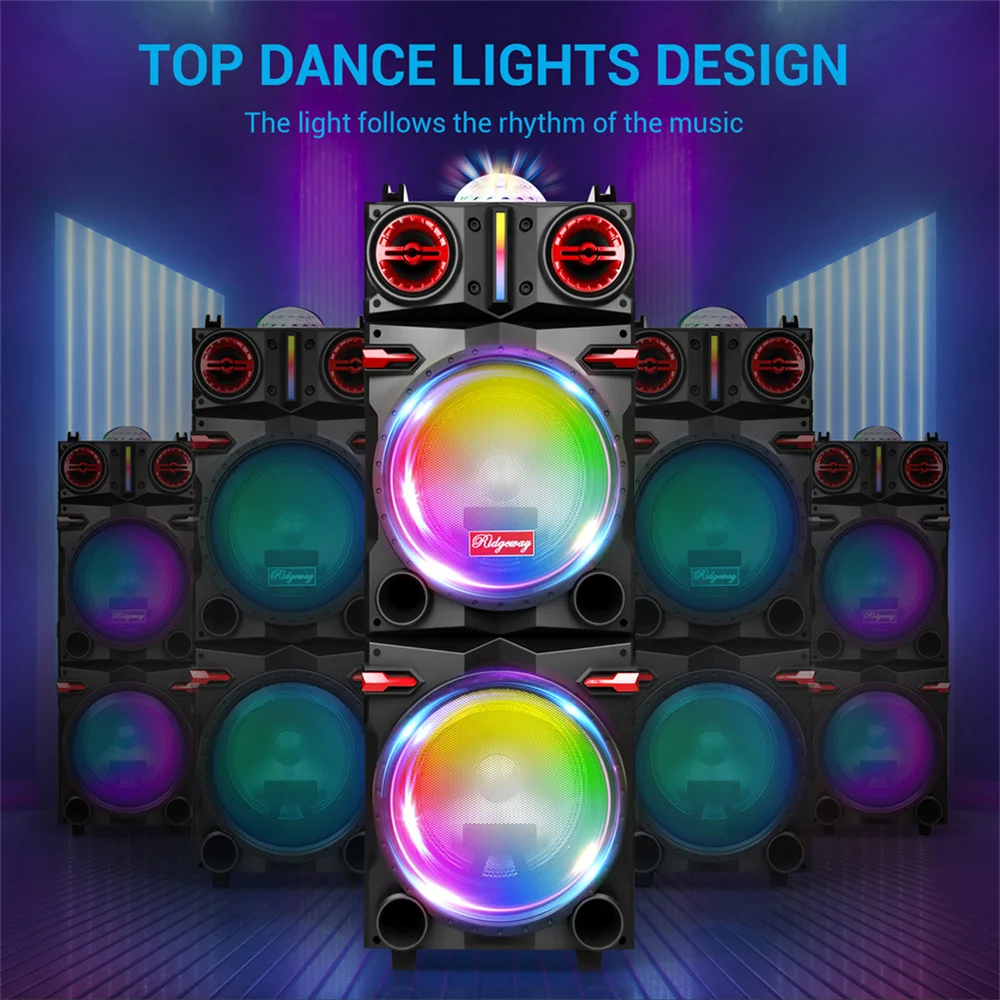 9000W Portable Bluetooth Speaker Heavy Bass Sound - Image 4
