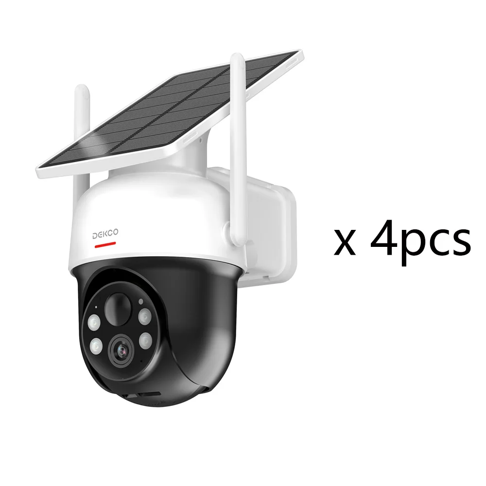 Dekco 2/4/6/8pcs Solar WiFi Camera 3MP 100% Wire-Free  Camera - Image 8