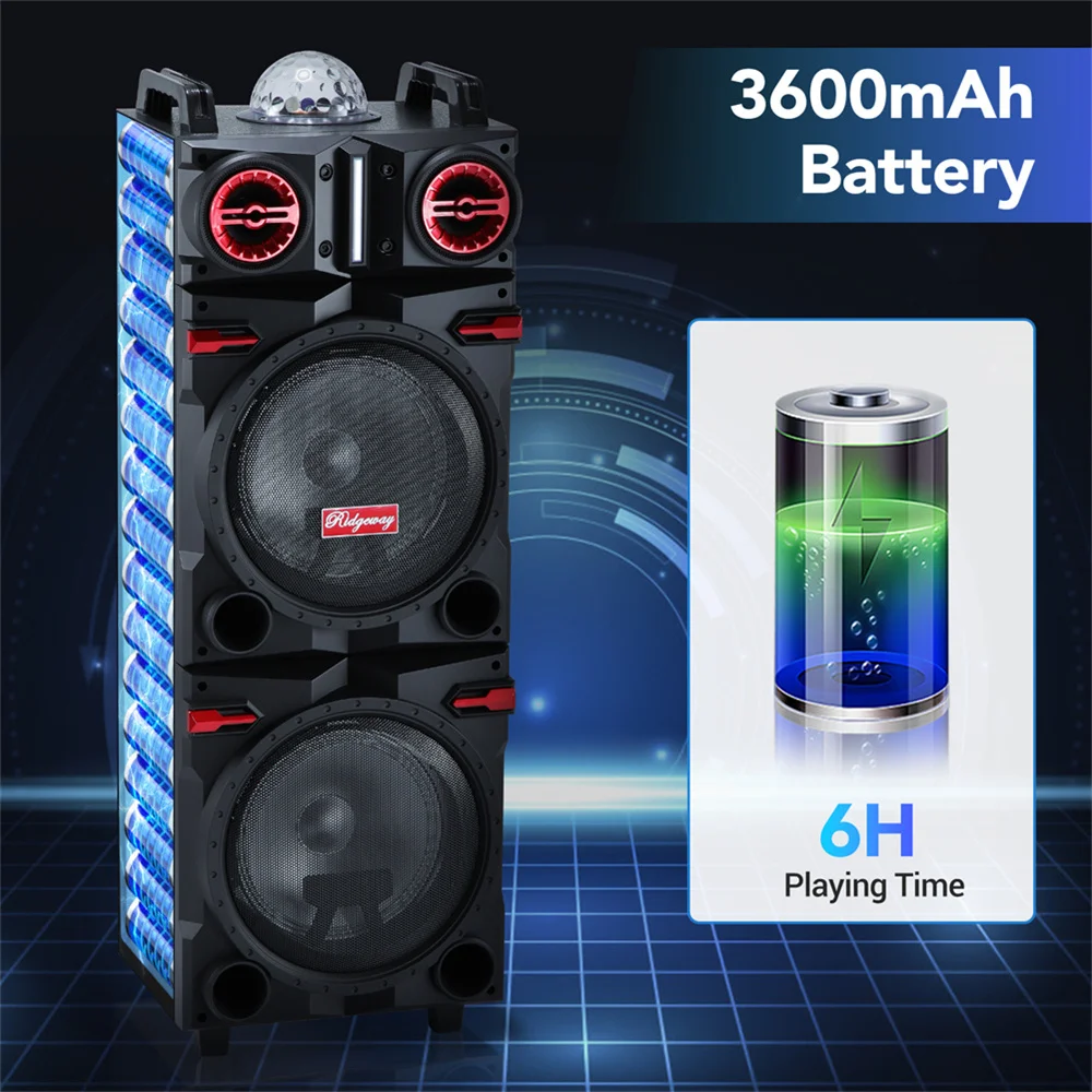 9000W Portable Bluetooth Speaker Heavy Bass Sound - Image 5
