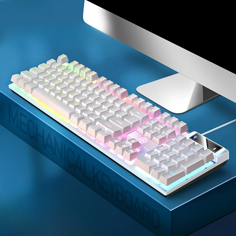 Game Keyboard USB Wired Mechanical Feel Luminous - Image 3