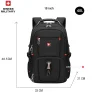 Waterproof Men's Backpack 15.6/17 Inch Laptop Backpacks - Thumbnail Image 8