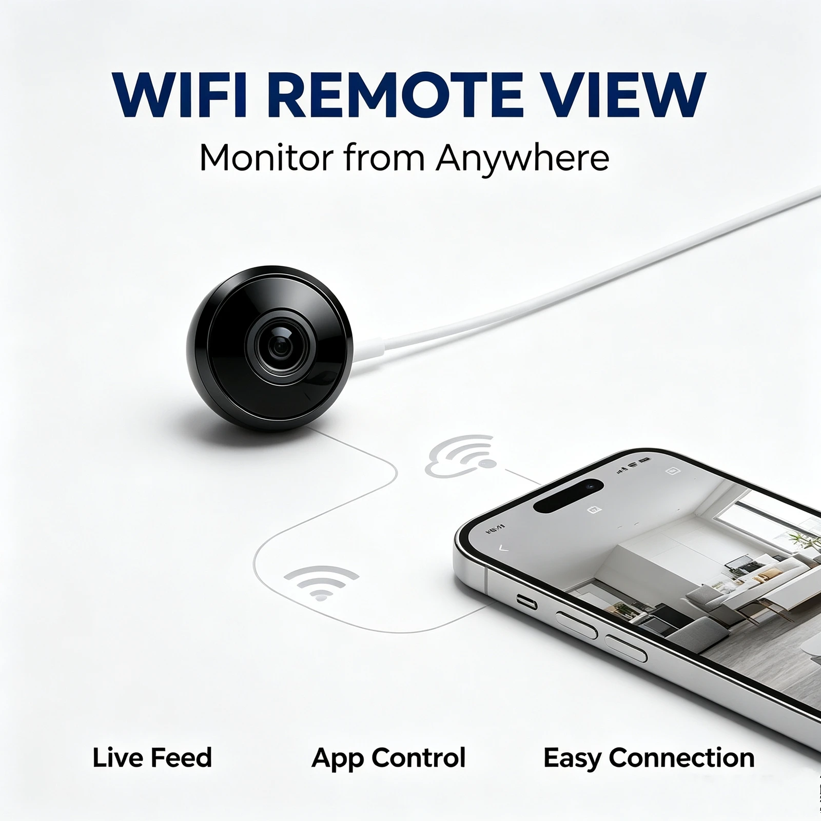 V4  Home Wireless WiFi Surveillance Camera Mobile Remote Two-way Audio Intercom - Image 4