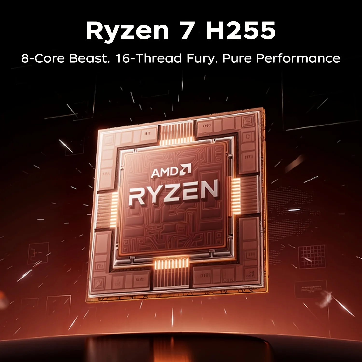 ACEMAGIC 16.1' Gaming Laptop with AMD Ryzen 7 H255 Processor up to 4.75 GHz - Image 2