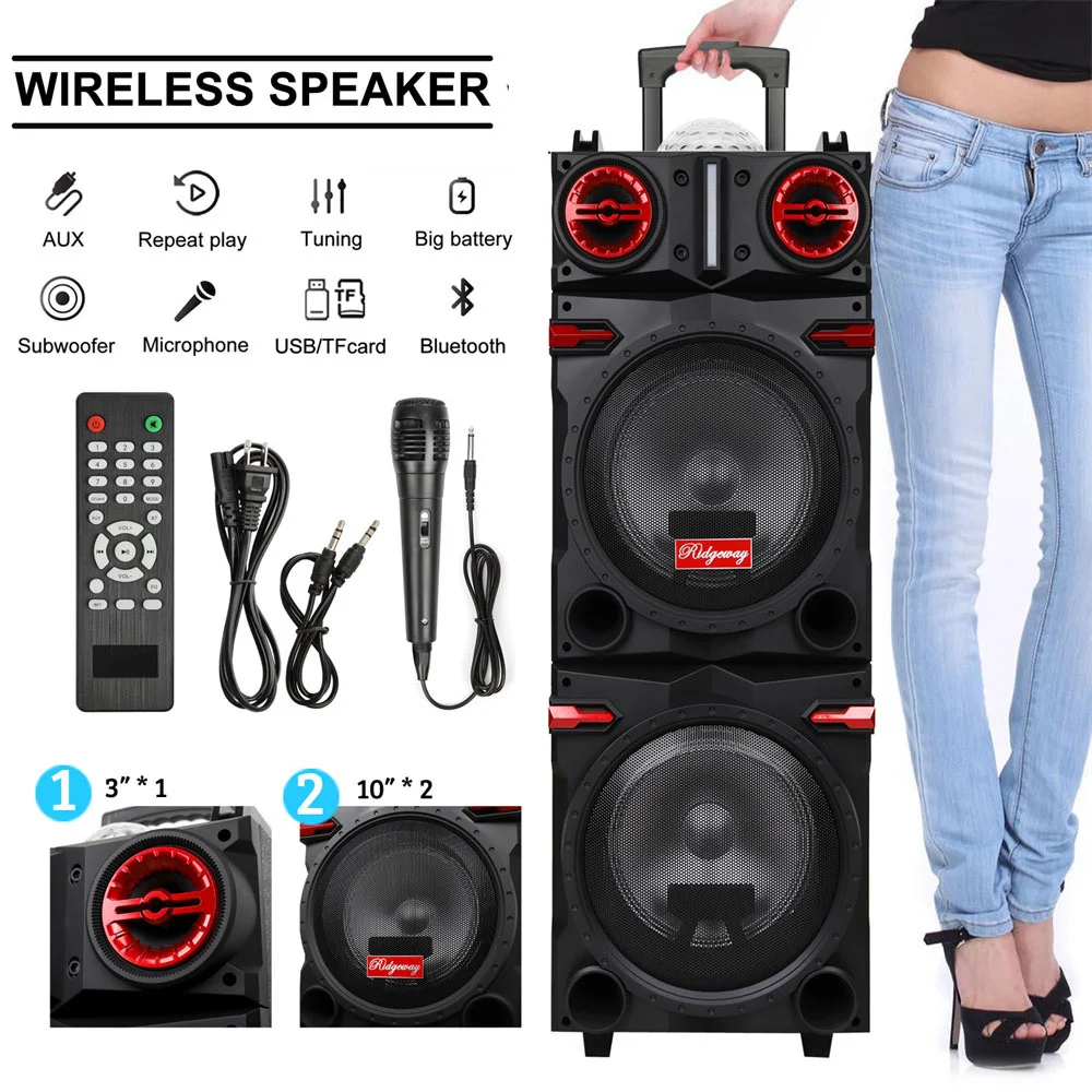 9000W Portable Bluetooth Speaker Heavy Bass Sound - Image 1