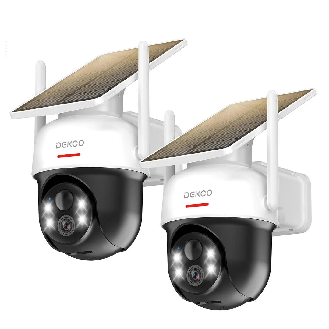 Dekco 2/4/6/8pcs Solar WiFi Camera 3MP 100% Wire-Free  Camera - Image 10