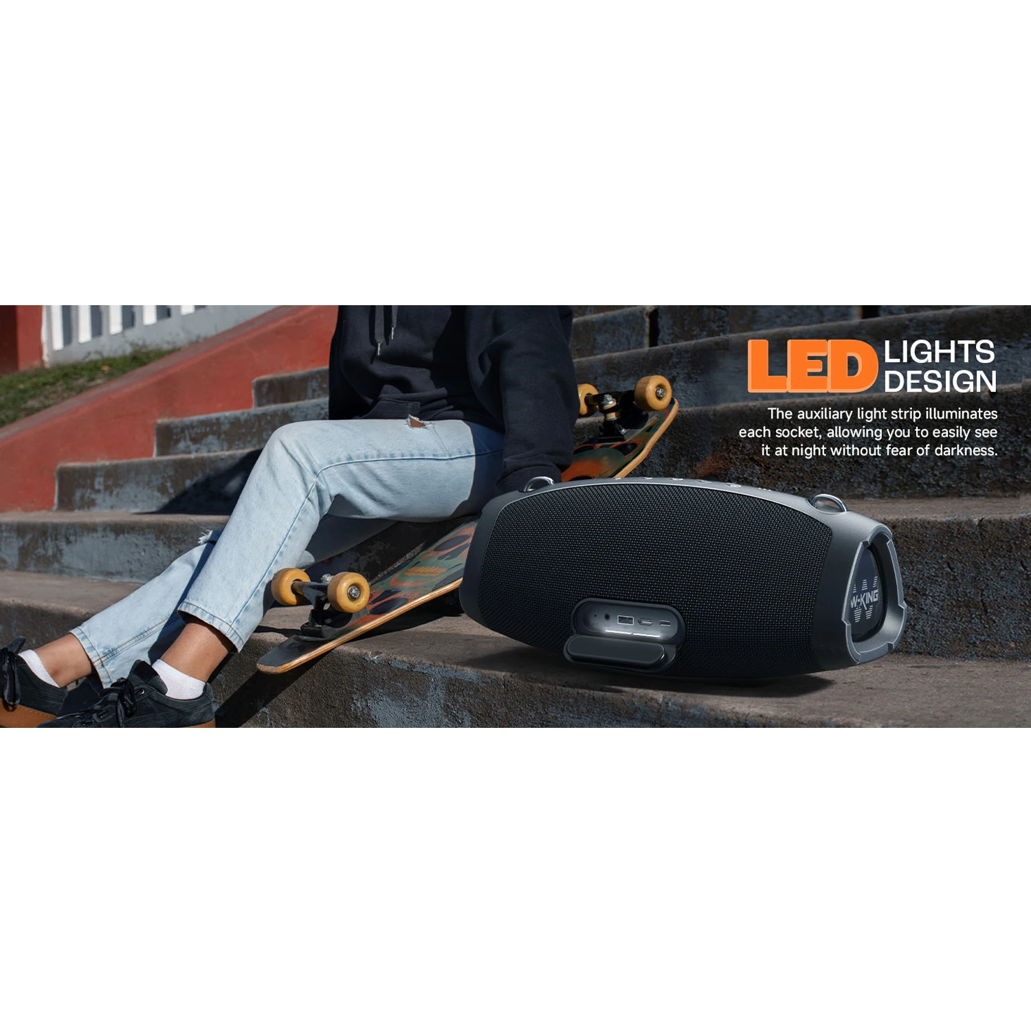 W-KING X10 Bluetooth Speaker, 120W - Image 7