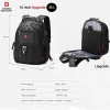 Waterproof Men's Backpack 15.6/17 Inch Laptop Backpacks - Thumbnail Image 9