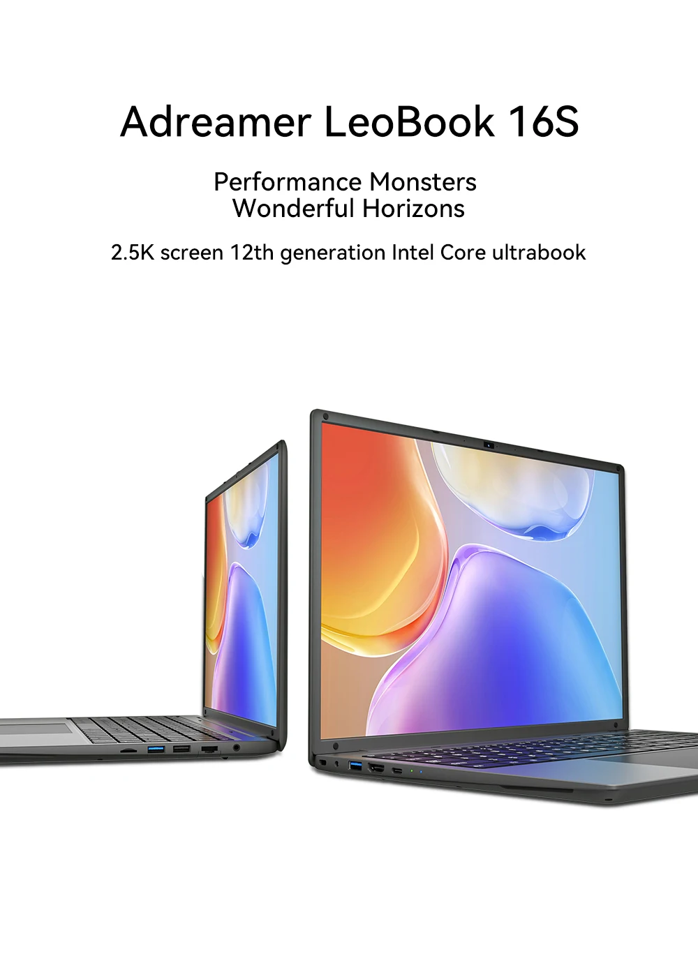 16 Inch Laptop Intel Core I5 CPU 2.5K IPS Display 16GB RAM 512GB/ 1TB ROM - Image 2