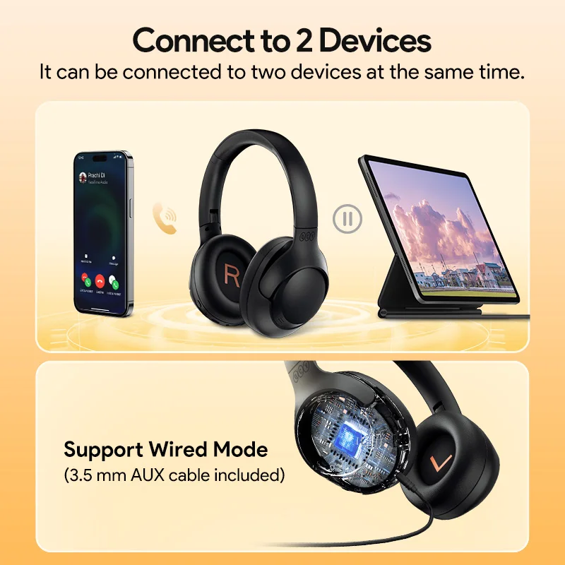 QCY H3 ANC Wireless Headphones Bluetooth Noise Cancellation - Image 5