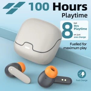 Bluetooth 5.4 TWS Wireless Earbuds, 100H Total Playtime,