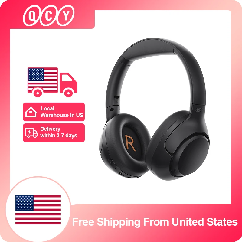 QCY H3 ANC Wireless Headphones Bluetooth Noise Cancellation - Image 1