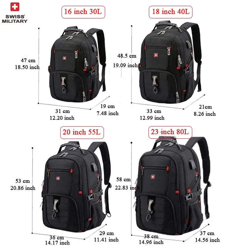 Waterproof Men's Backpack 15.6/17 Inch Laptop Backpacks - Image 4