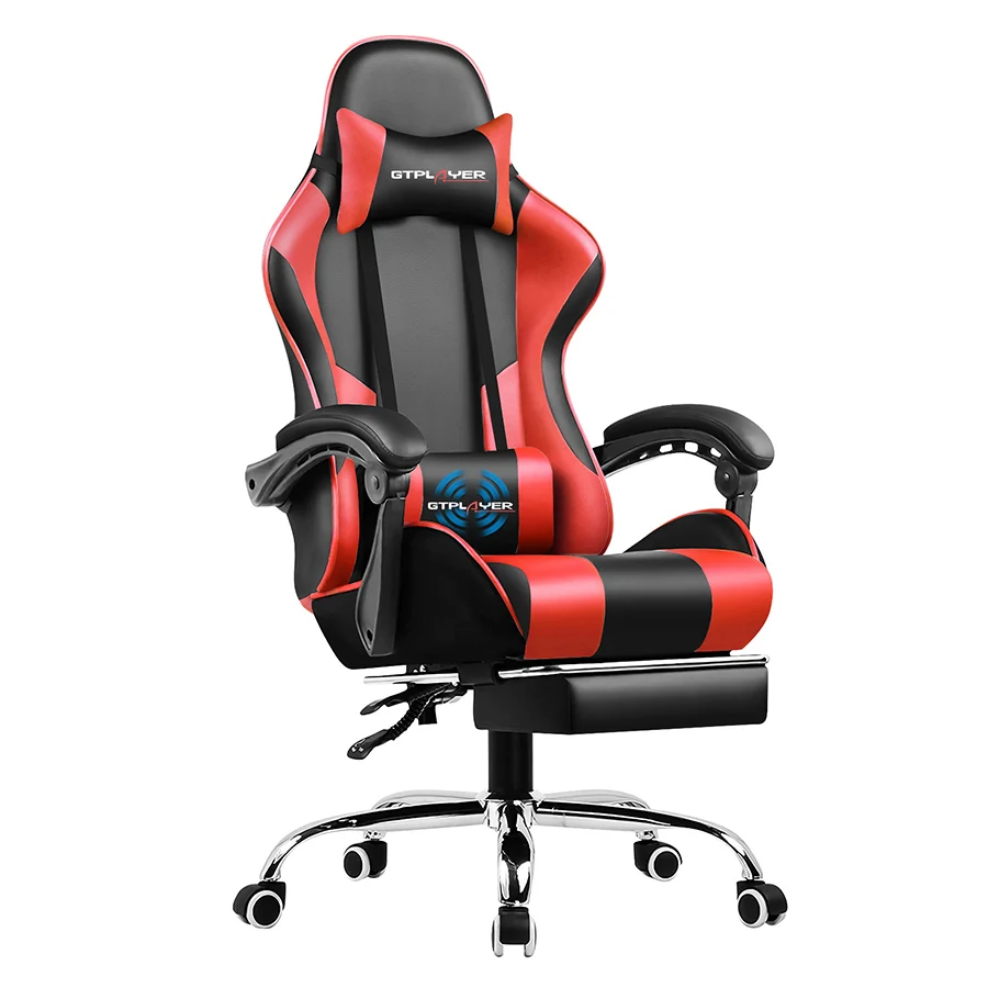 GTPLAYER Gaming Chair with Footrest, - Image 9