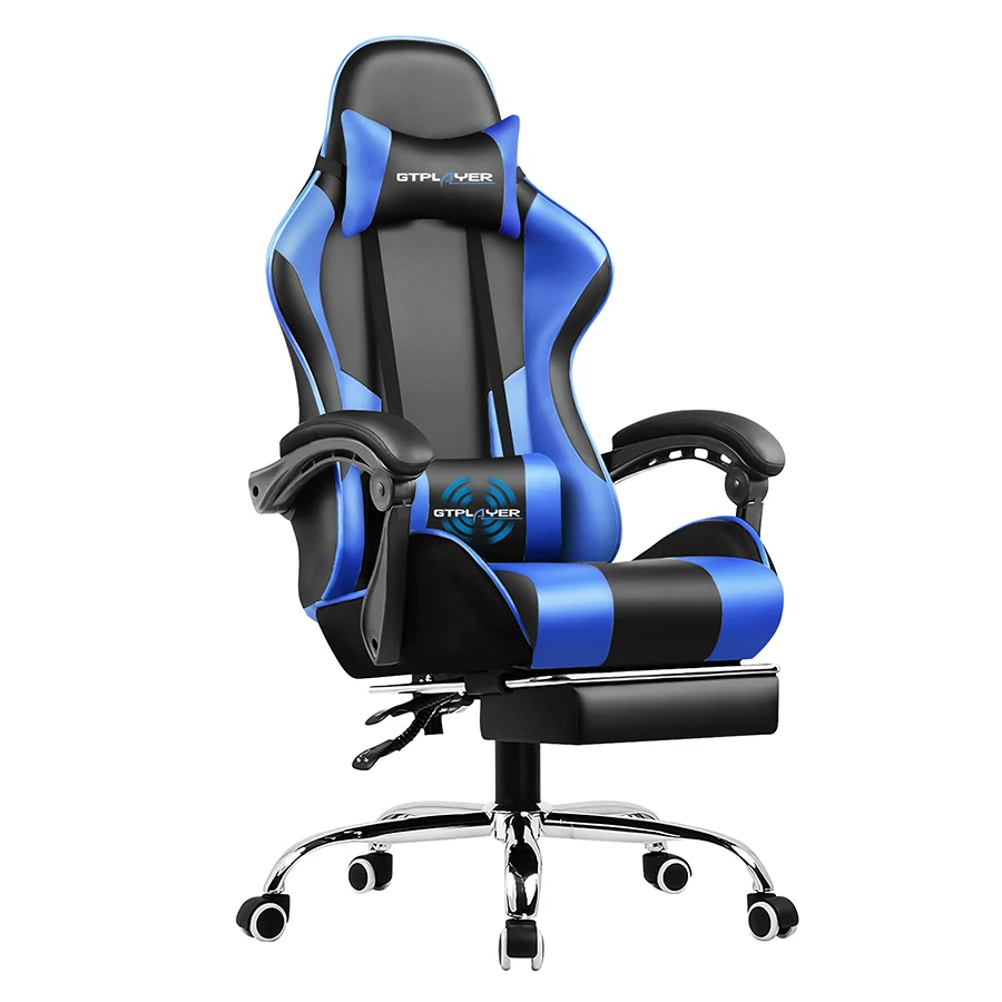 GTPLAYER Gaming Chair with Footrest, - Image 8