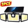 1/2PCS Solar Outdoor Lights, 3 Adjustable Heads - Thumbnail Image 3