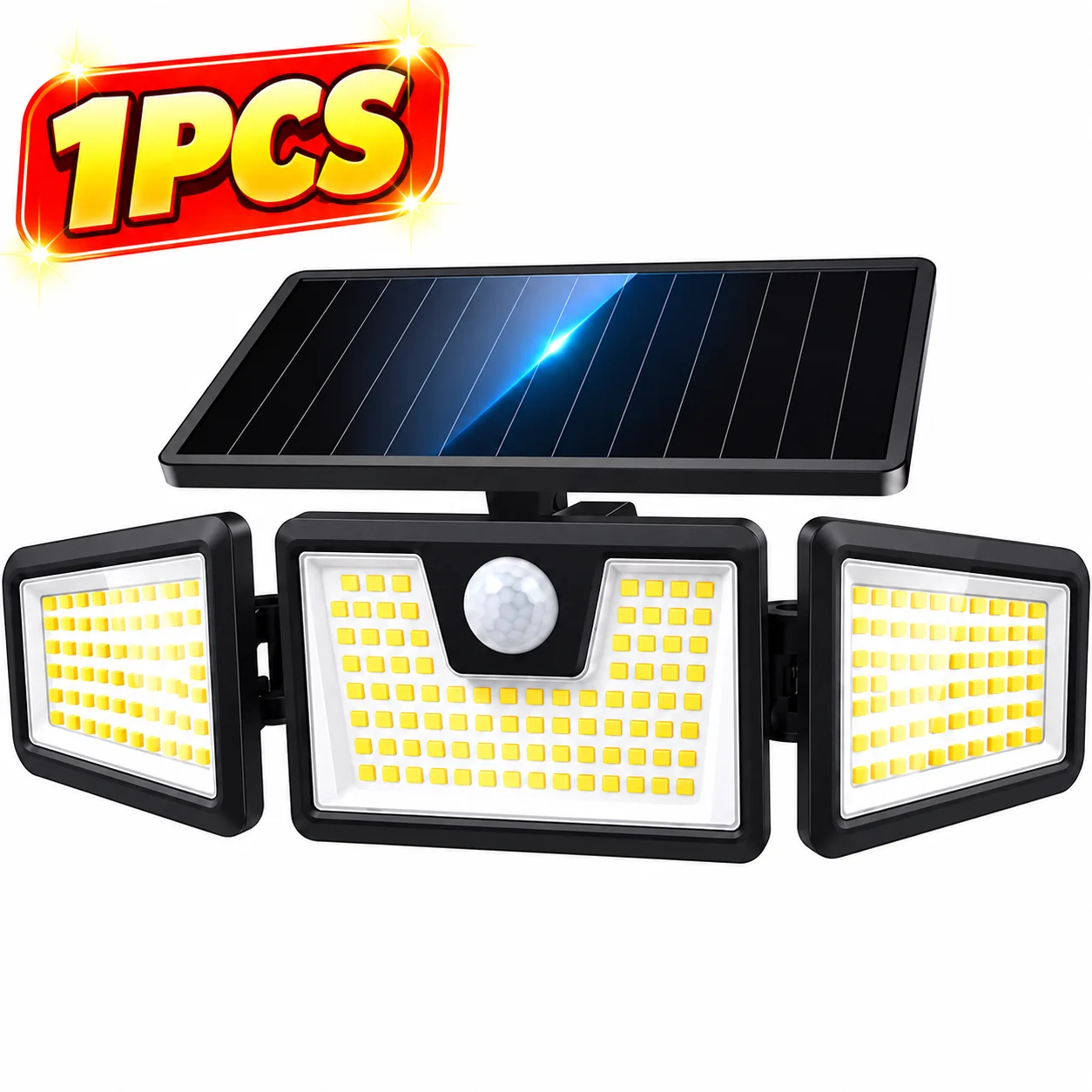 1/2PCS Solar Outdoor Lights, 3 Adjustable Heads - Image 3