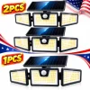 1/2PCS Solar Outdoor Lights, 3 Adjustable Heads - Thumbnail Image 1