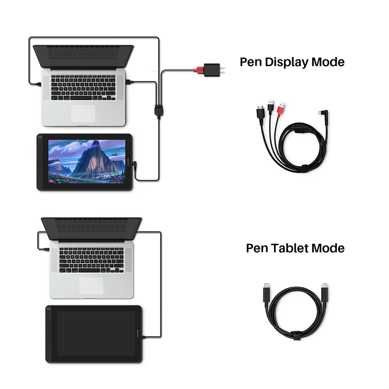 13 Graphics Tablet Monitor AG Glass Pen Display Drawing Screen - Image 3