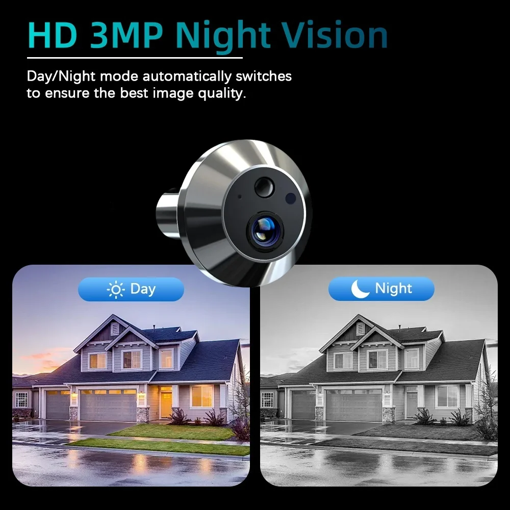 3MP ICam365 Wireless House WiFi Door Camera - Image 4