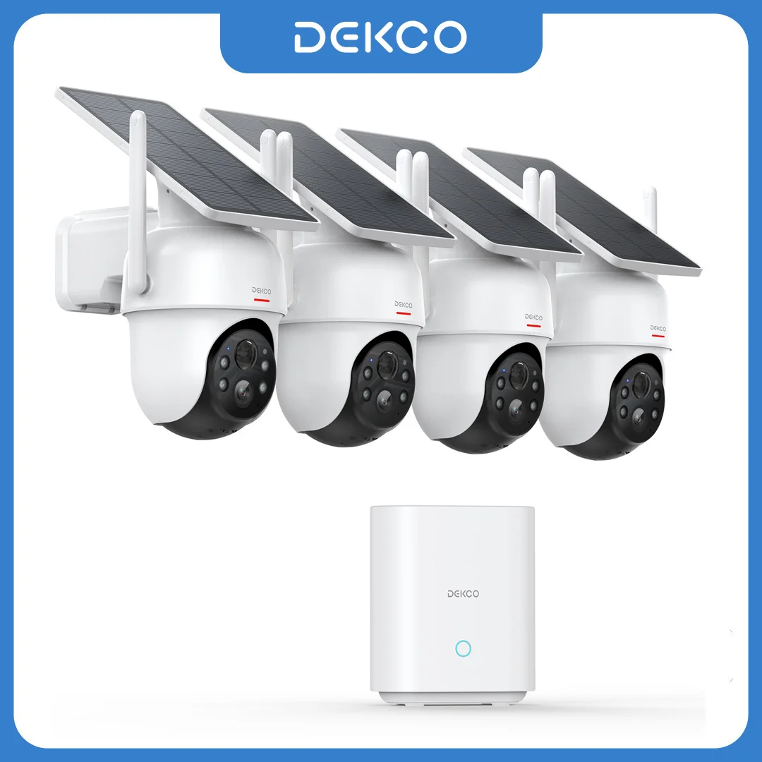 Dekco 3MP Solar Camera System 4 Cams Kit - Image 1