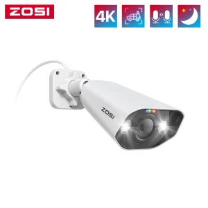 ZOSI 4K IP Camera Add-on PoE Security Camera