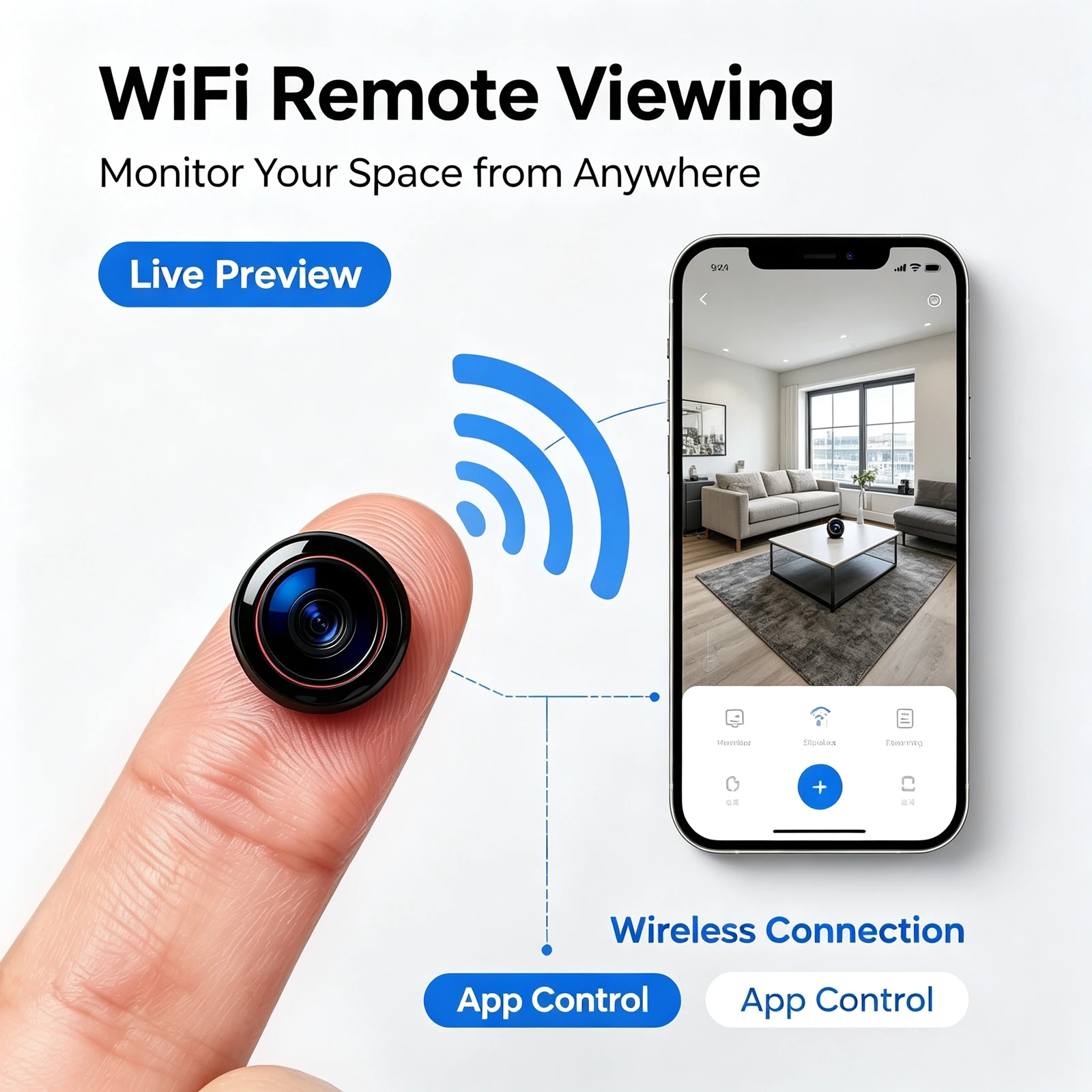 V10   Home HD Camera, Outdoor Action Camera, Wi-Fi Network - Image 1