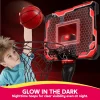 JOYFY Mini Indoor Basketball Hoop Light Up Over The Door Basket Ball Hoop for Kids Toys Birthday Gifts with Scoreboard & 4 Balls - Thumbnail Image 3