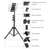 Tripod iPad Floor Stand for 4-12.9-Inch Phone Tablet, - Thumbnail Image 2