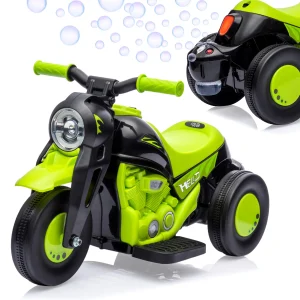6V Kids Electric Motorcycle With Bubble Machine,
