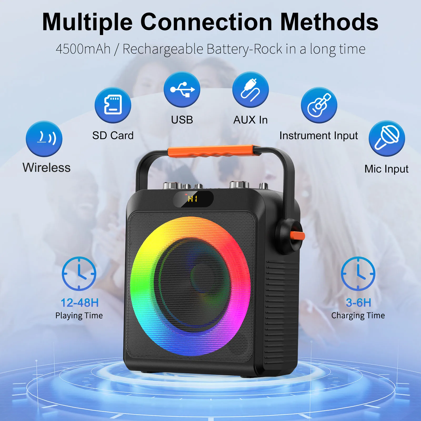 2 Wireless Microphones T19-T Karaoke Machine | - Image 3