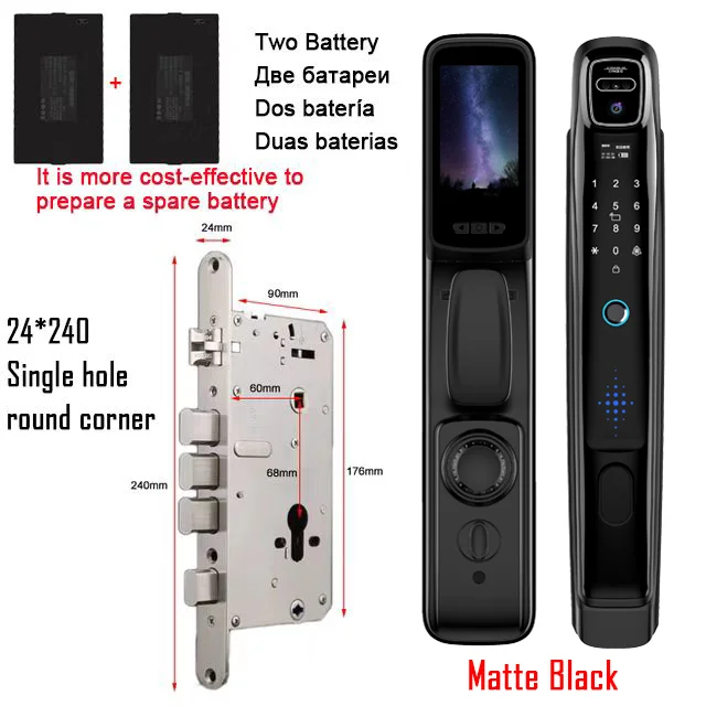 Wifi Tuya APP Face Recognition Smart Door Lock - Image 8