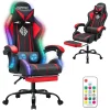Gaming Chair Massage with LED RGB Lights - Thumbnail Image 1