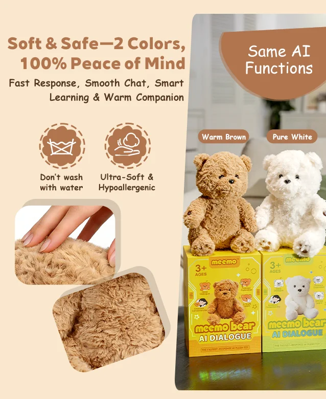 MEEMO Bear AI Plush Toy for Kids - Image 3