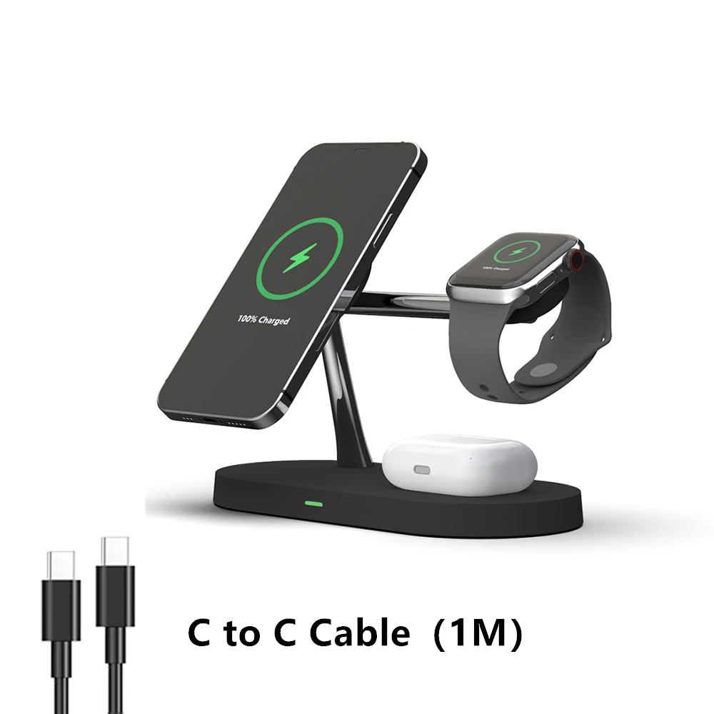 3 in 1 Wireless Charger Stand Fast Charging Station for Apple - Image 8