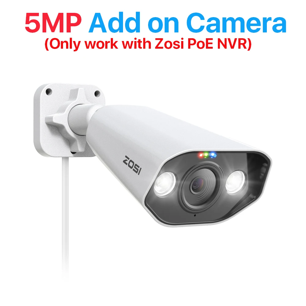 ZOSI 4K IP Camera Add-on PoE Security Camera - Image 7