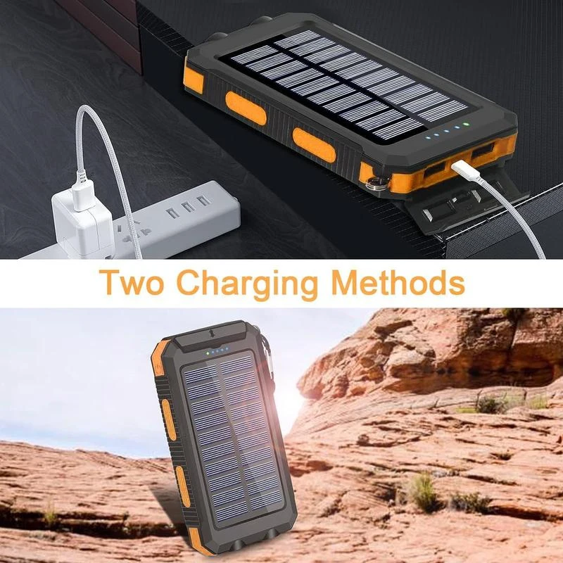 Solar Charging Power Bank,Dual USB & Type C Output Port Multicharger - Image 5
