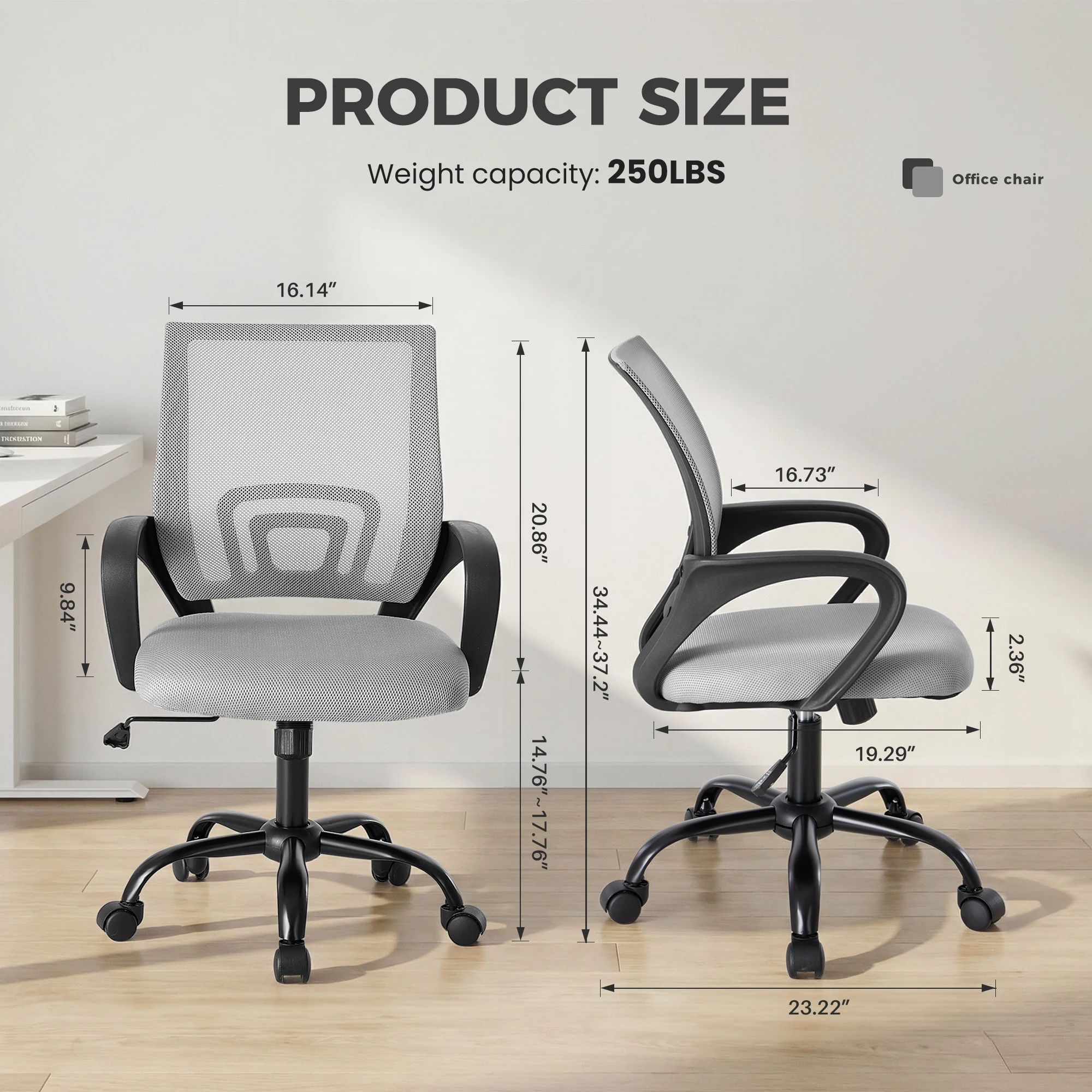 JHK Ergonomic Office Desk Gaming Chair - Image 7