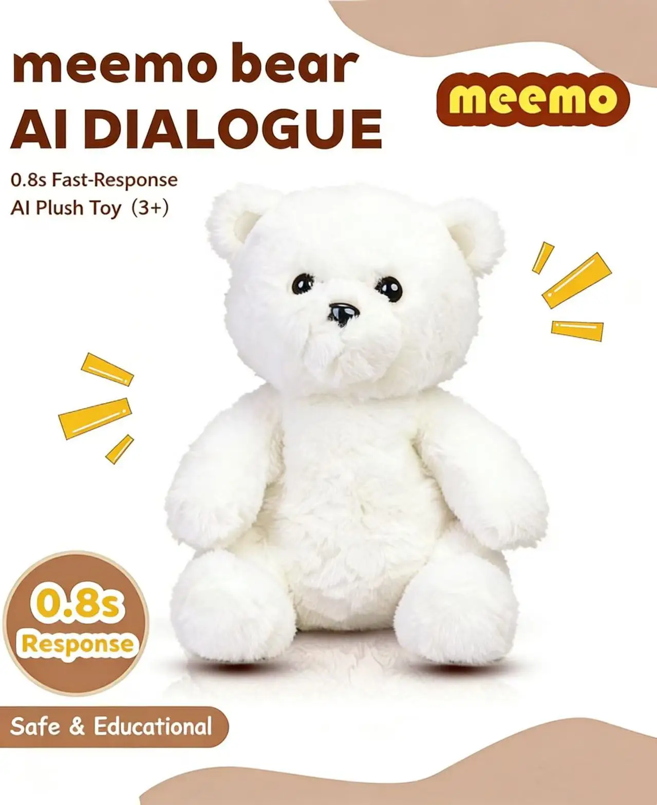 MEEMO Bear AI Plush Toy for Kids - Image 2