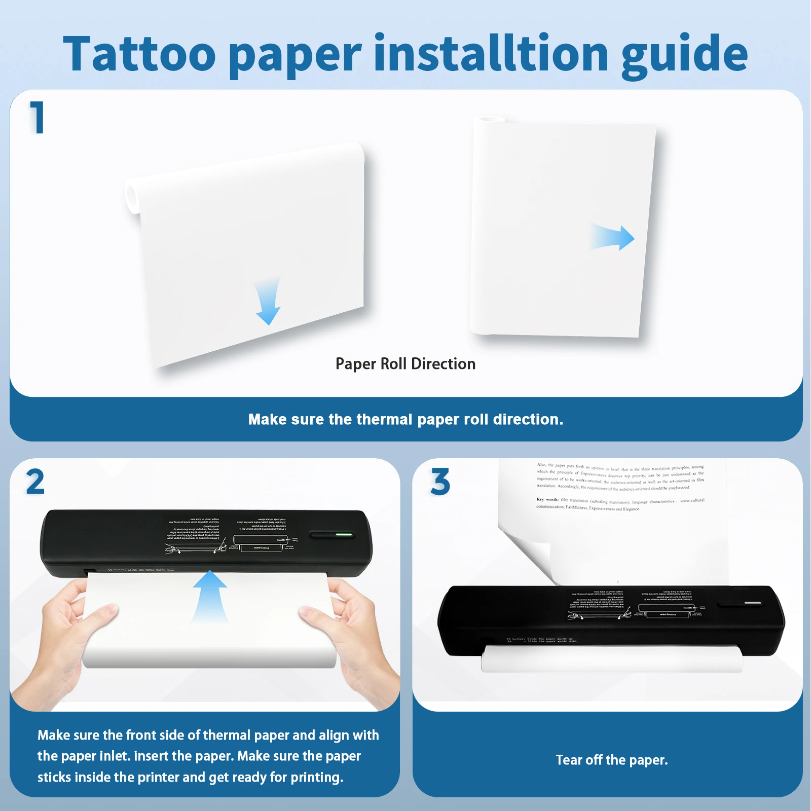 Portable A4 Thermal Bluetooth Wireless Printer - Image 6